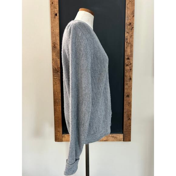 Vintage Steeplechase Gray Wool Cardigan M Academia Preppy Collegiate Sweater - Picture 12 of 13